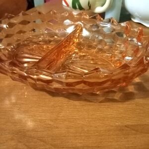 Peach depression glass